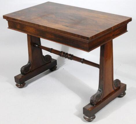 A Regency rosewood serving or library table