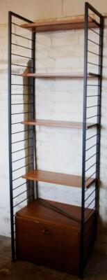 A mid to late 20thC retro Ladderax display unit