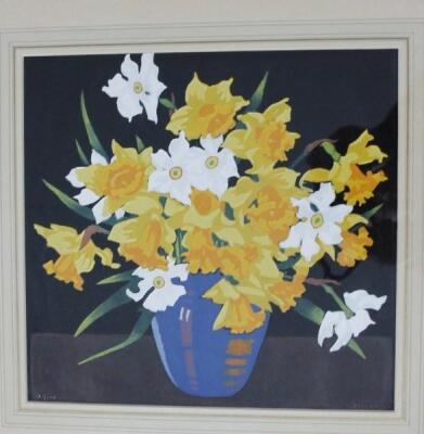 T T Blaylock (20thC). Daffodils still life - 3