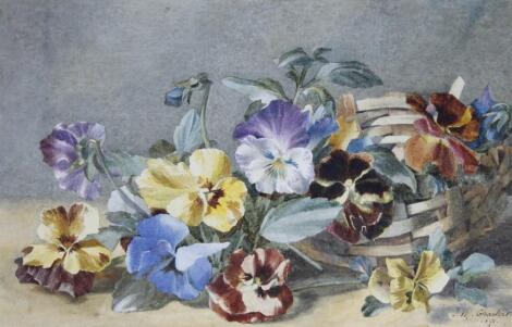 J M Charters (fl.1891). Still life summer flowers