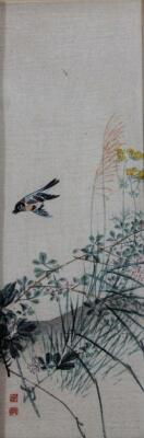 Early 20thC Japanese School. Bird amongst foliage - 5