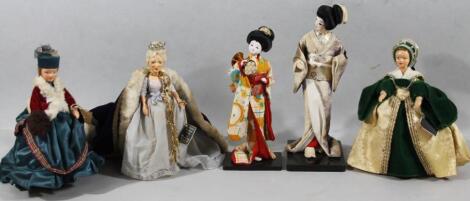 Various dolls