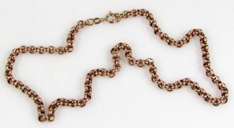 A 9ct gold longuard chain