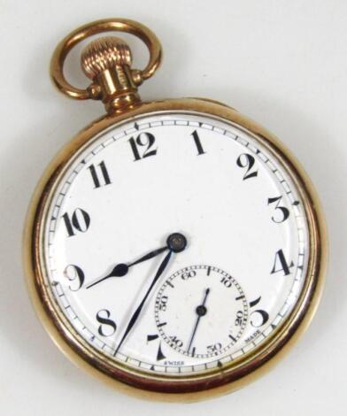 A 9ct pocket watch