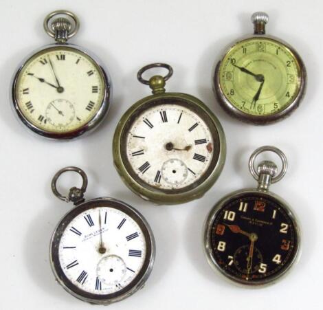 Five pocket watches