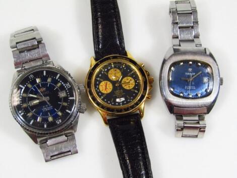 Three gent's wristwatches