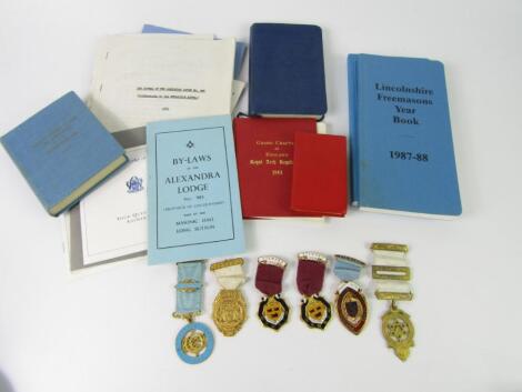 Masonic jewels for the Alexandra Lodge Long Sutton No 985