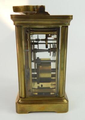 A Duverdry & Bloquel brass cased carriage clock - 2