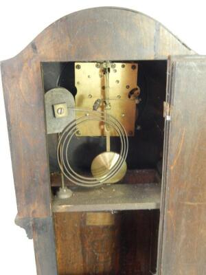 An early 20thC oak cased grandmother clock - 3