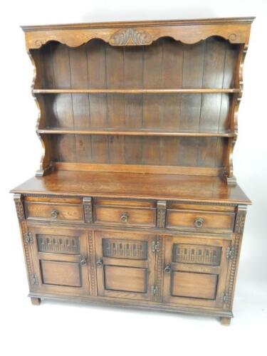 An oak dresser