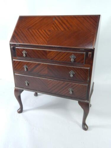 A mahogany bureau