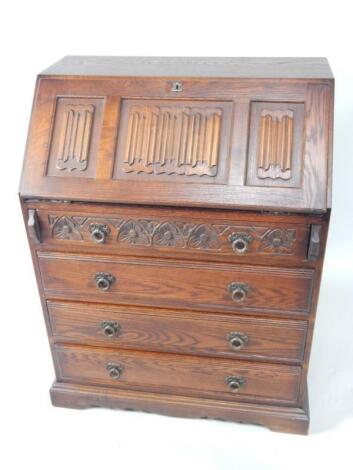 An Old Charm oak bureau