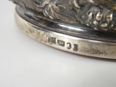 A George IV silver wine coaster - 2