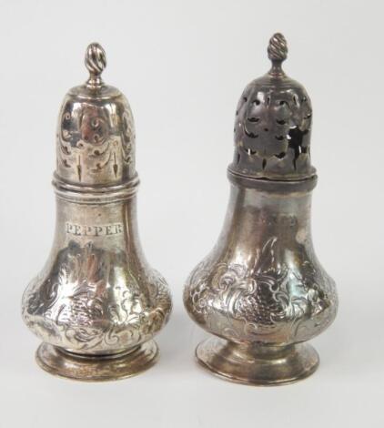 A pair of Victorian silver sugar sifters