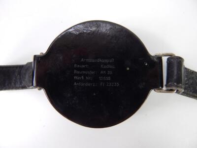 A WWII Luftwaffe arm band compass - 3