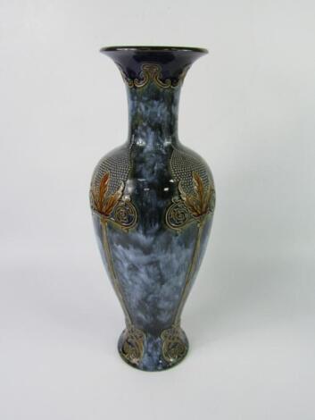 A Royal Doulton stoneware Art Nouveau vase