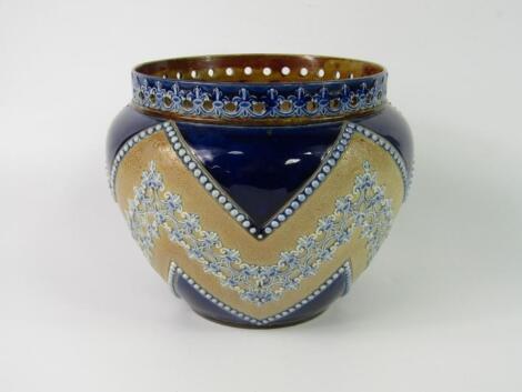 A Doulton Lambeth stoneware jardiniere