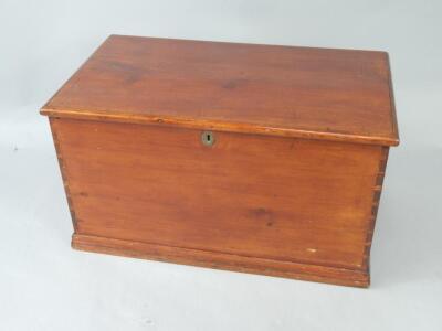 A Victorian stained pine chest