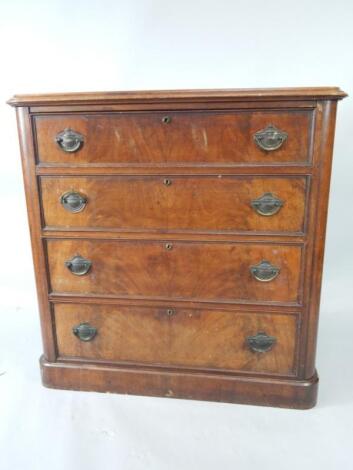 A Victorian mahogany chest of drawers