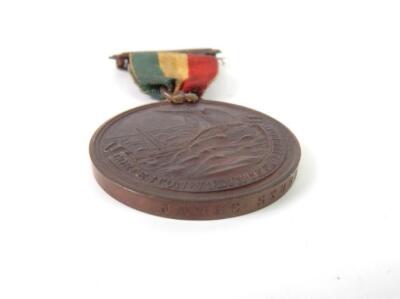 A Royal Naval Lifeboat Institution bronze medal awarded to James Stubbs - 9