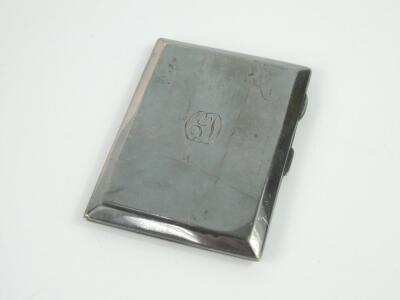 A George V silver cigarette case