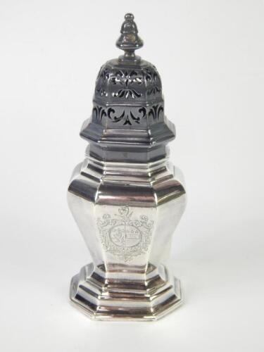 A George I silver sugar sifter