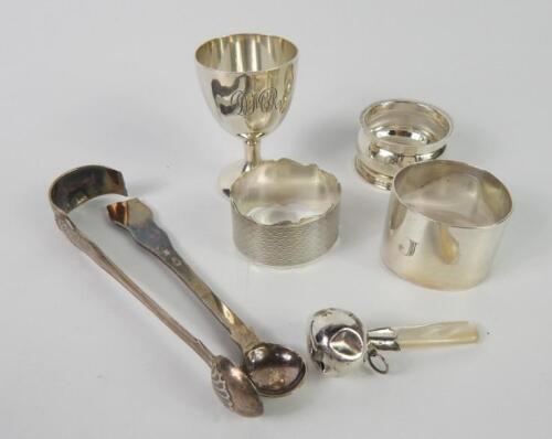 A George V silver egg cup