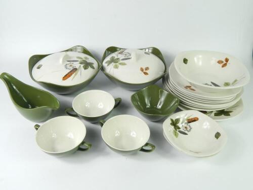 A Midwinter Pottery part dinner service