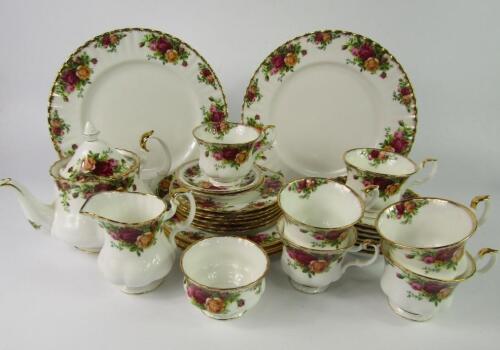 A Royal Albert porcelain part tea service