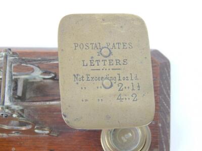 A set of brass postal scales - 2