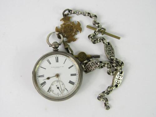 A Victorian open faced gentleman's pocket watch