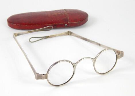 A pair of George III silver spectacles