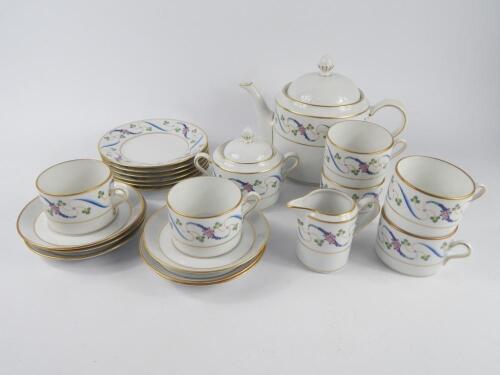 A Richard Ginori porcelain part coffee service