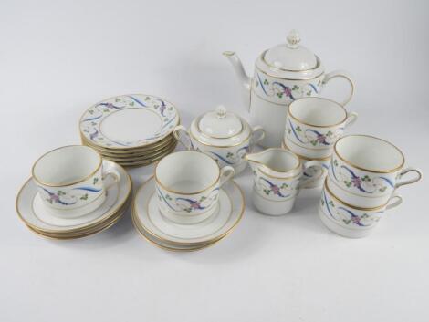 A Richard Ginori porcelain part tea service