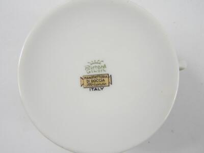 A Richard Ginori porcelain part tea service - 2