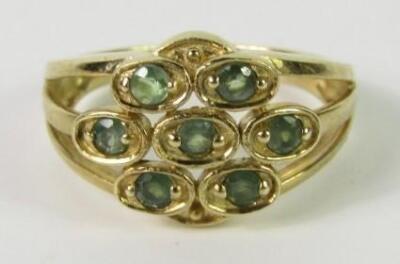 A 9ct gold and Alexandrite ring