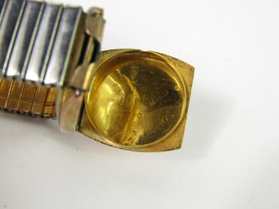 An Art Deco gentleman's 9ct gold cased wristwatch - 3