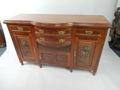 A Victorian mahogany sideboard - 2