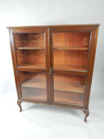 A Victorian oak bookcase