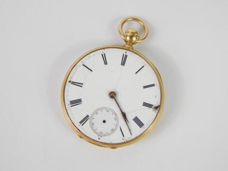 A Victorian 18ct gold cased pocket watch by Klaftenberger