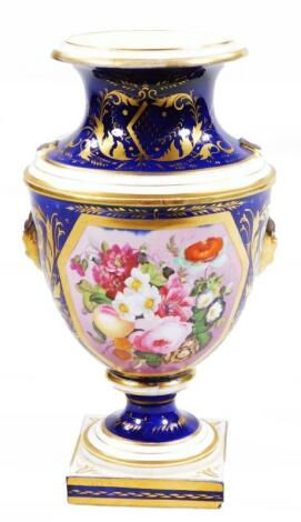 A 19thC Derby porcelain vase