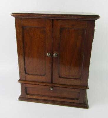 A Victorian mahogany radio cabinet