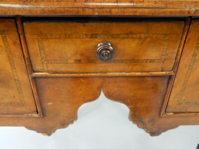 An oak and walnut lowboy - 3