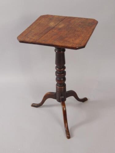 A George III mahogany tilt top occasional table