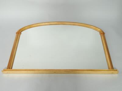 A Victorian style giltwood overmantel mirror