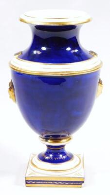 A 19thC Derby porcelain vase - 3