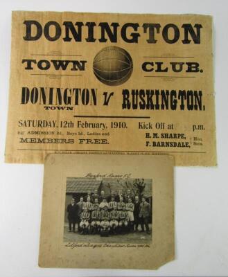 A Donington Town Football Club poster