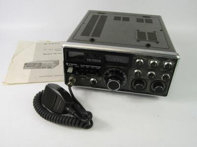 A Trio model TS-700G all mode transceiver.