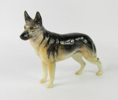 A Beswick figure of a German Shepherd Dog