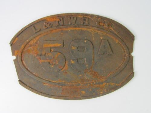 An L & NWR Co cast iron engine plaque